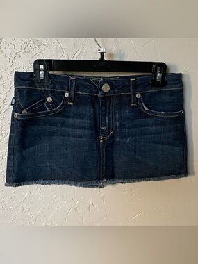 Rock & Republic Dark Indigo Denim Mini Skirt